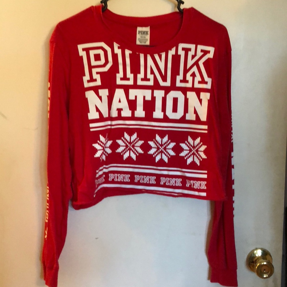 Pink Nation winter long sleeve shirt ❄️